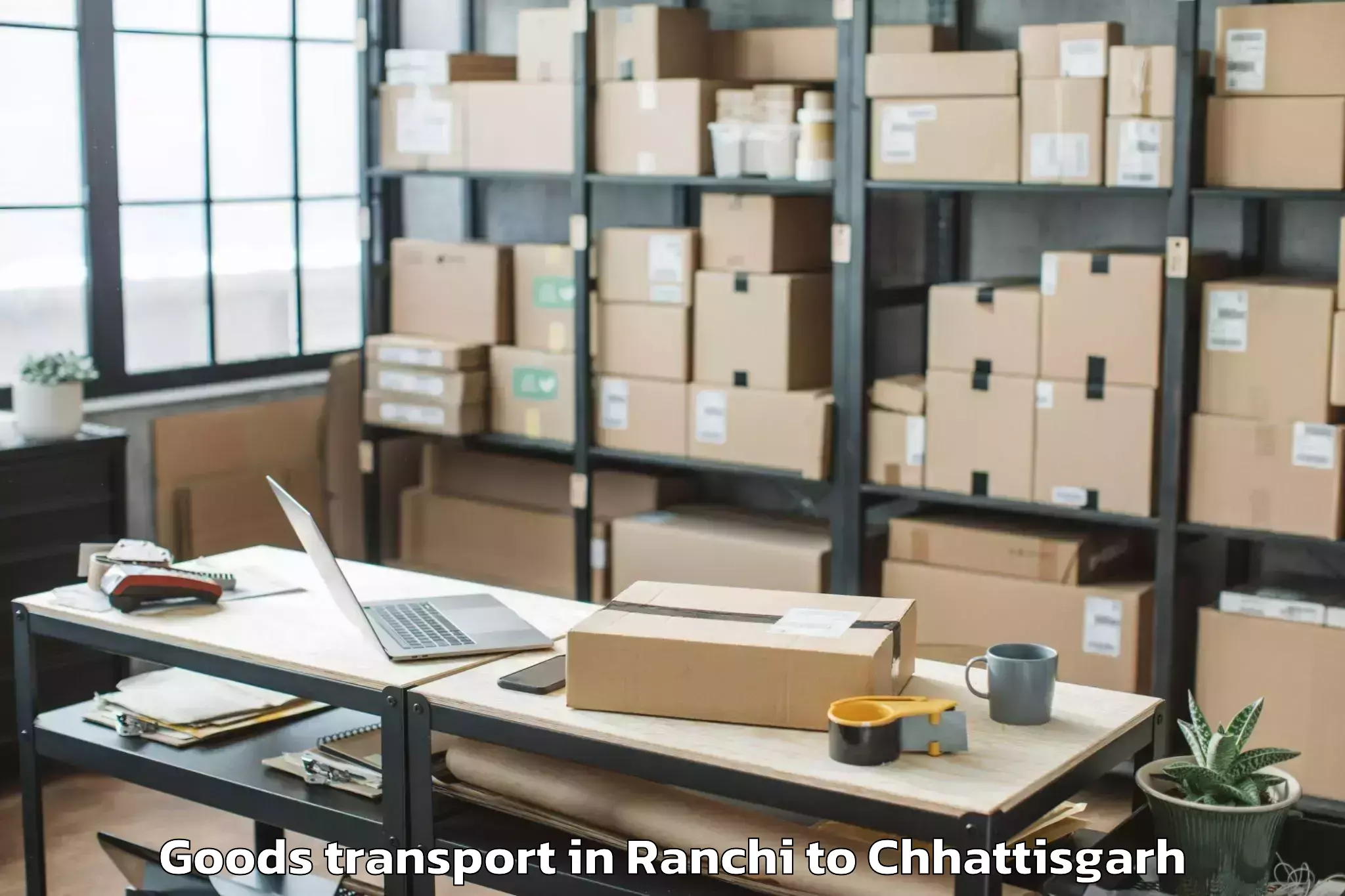 Comprehensive Ranchi to Bhalai Goods Transport